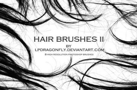 Free illustrator hair brushes